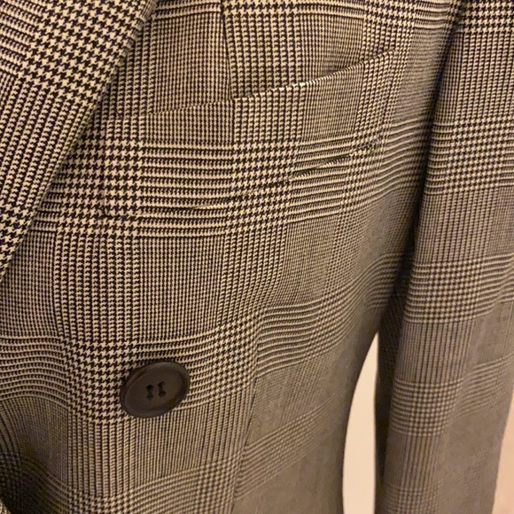 DKNY Double-breasted Glen Plaid Blazer - Picture 6 of 16